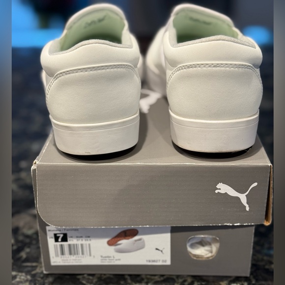 PUMA Women’s TUSTIN L Slip-on Spikeless golf shoes Size 7 White LIKE NEW - Picture 6 of 13